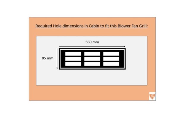 NewBlowerFanGrillHoleDimensions